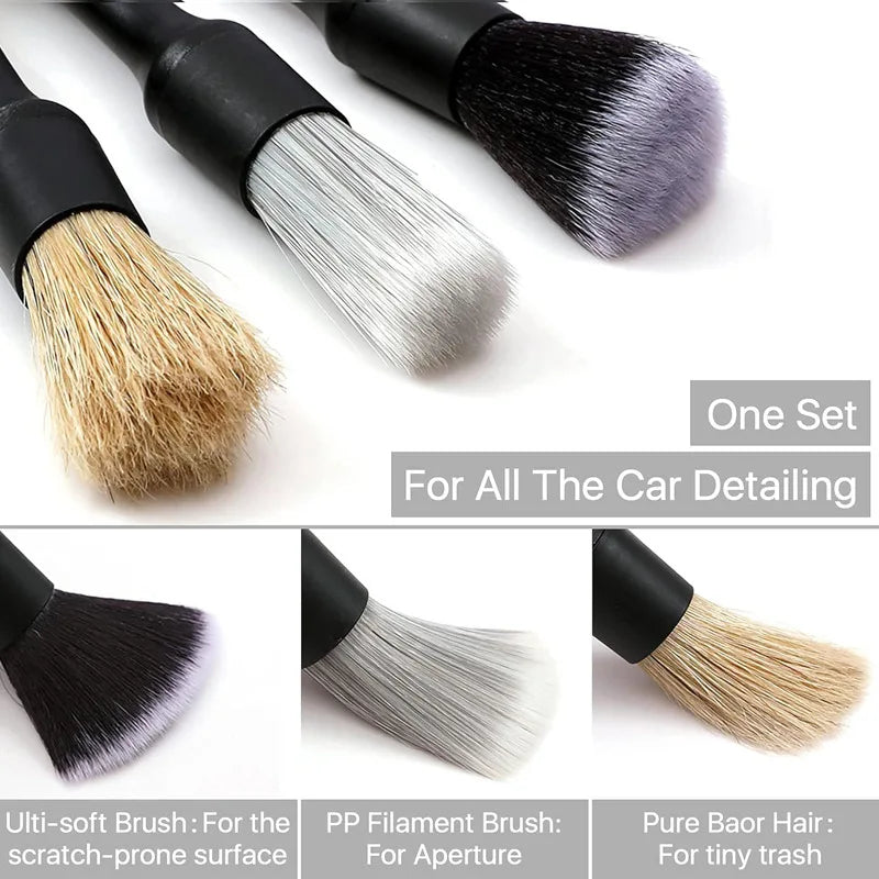 Carvella™ DetailPro — Premium Car Detailing Brush Set