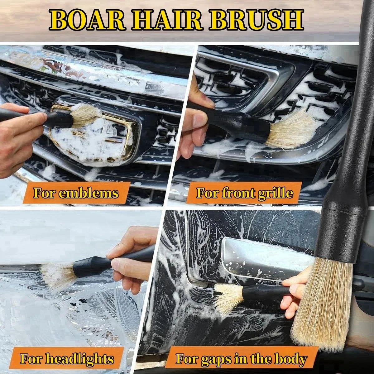 Carvella™ DetailPro — Premium Car Detailing Brush Set
