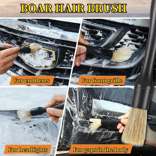 Carvella™ DetailPro — Premium Car Detailing Brush Set