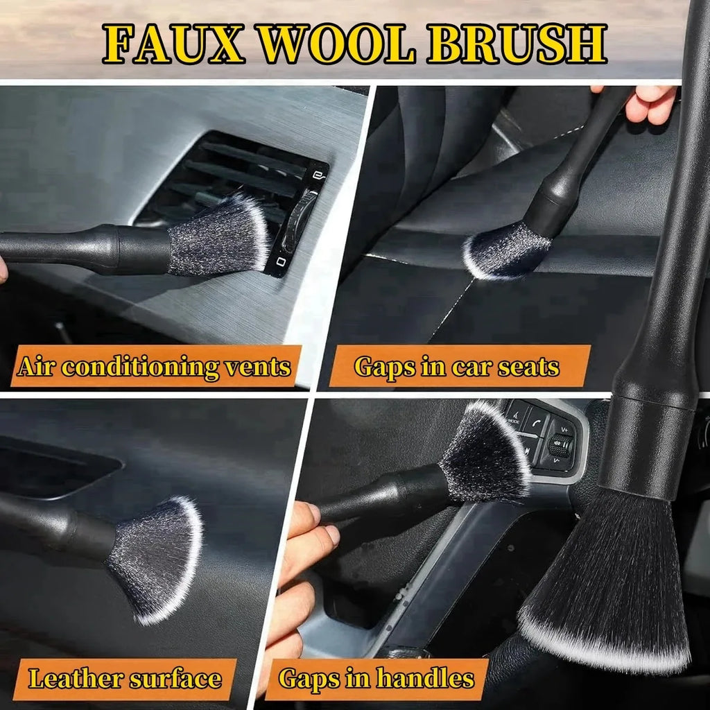 Carvella™ DetailPro — Premium Car Detailing Brush Set