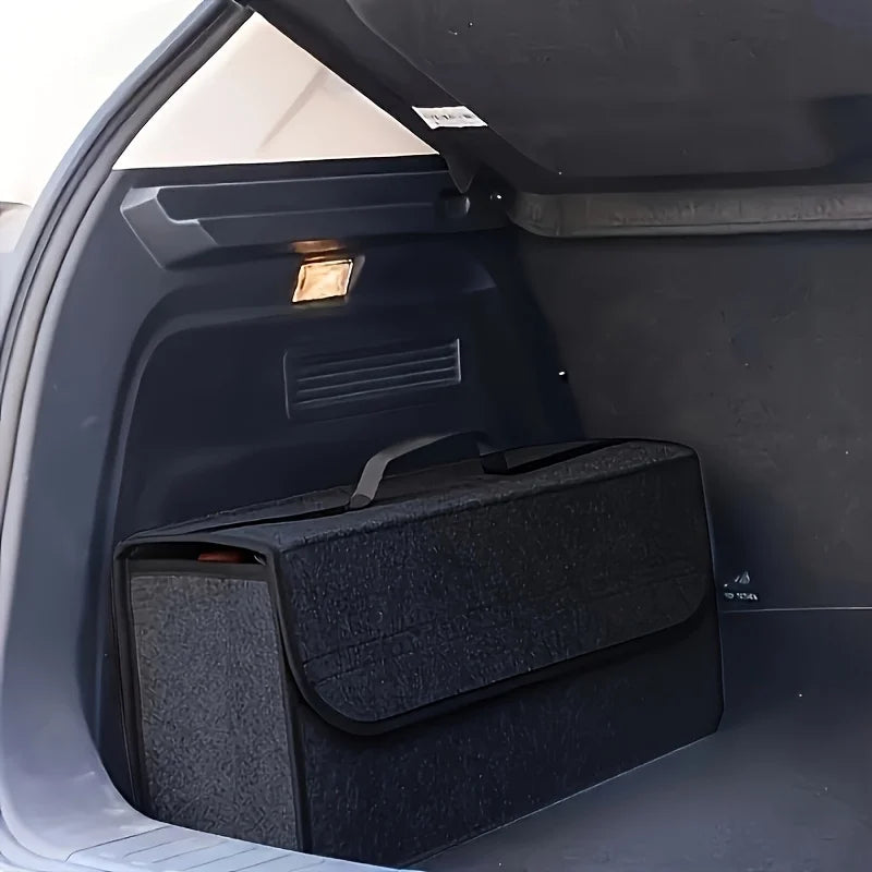 Carvella™ FlexiTrunk — Premium Foldable Car Trunk Organizer