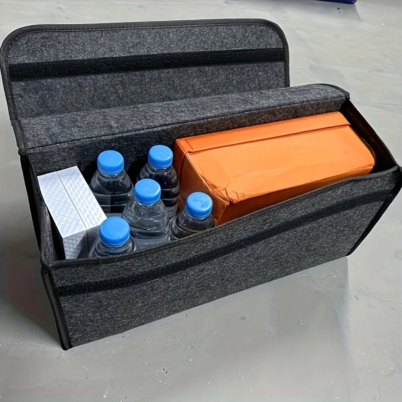 Carvella™ FlexiTrunk — Premium Foldable Car Trunk Organizer